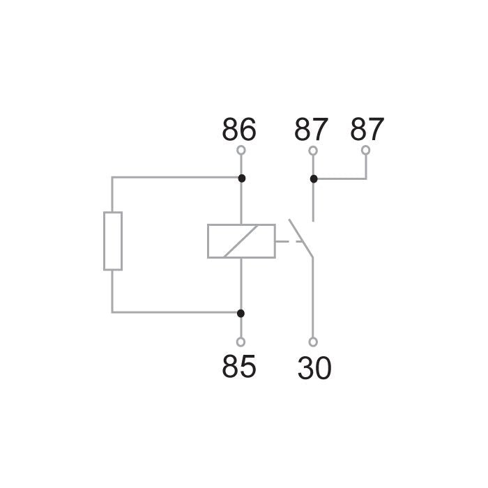 Relay Mini 40 Amp Tyco Resistor Protected AEOR0011