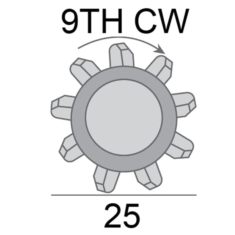 STARTER MOTOR 12V 1.5KW 9TH CW M/T SUITS FORD MANUAL TRANS. ENG V8 AEOSA260