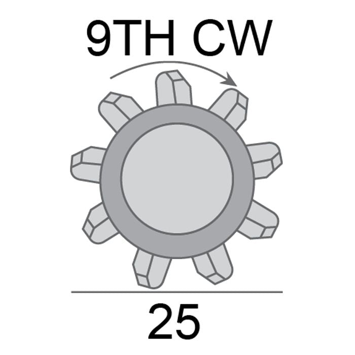 Starter Motor 12V 1.5KW 9TH CW 10MT Suits CHEV ENG 307, 327,350,454 Parallel Mount AEOSDE286