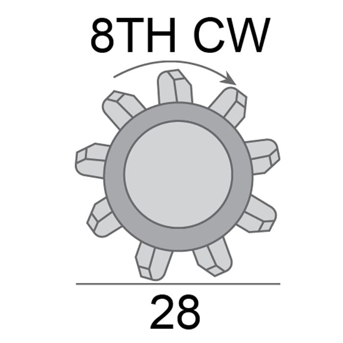 STR MTR 12V 1.2KW 8TH CW SUITS MITSUBISHI, HYUNDAI ENG 4G61, 4G63, G4GF, G4GM AEOSM234