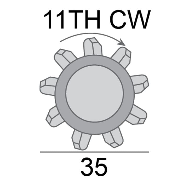 STR MTR 12V 1.1KW 11TH CW SUITS TOYOTA COROLLA BOSCH 11TH UNIT REPLACES 9TH AEOSB467