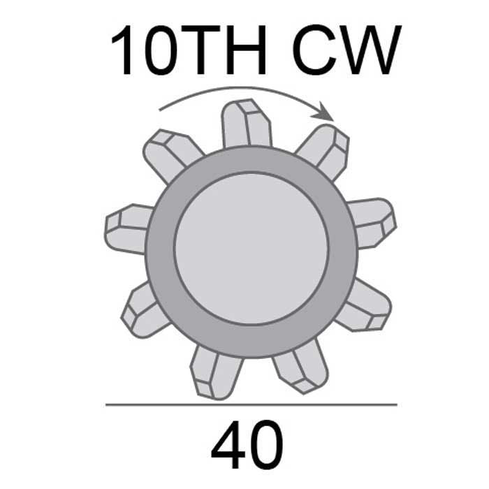 Starter Motor to suit Lucas Massey Ferguson Engine R/H Mount 12V 2.8KW 10th CW M50G AEOSL255