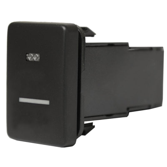 TOYOTA UNIVERSAL SWITCH 28 X 17MM HOLE SIZE BLUE LED 3AMP MAX. HILUX 2016 - 2021 AEOSW5155B