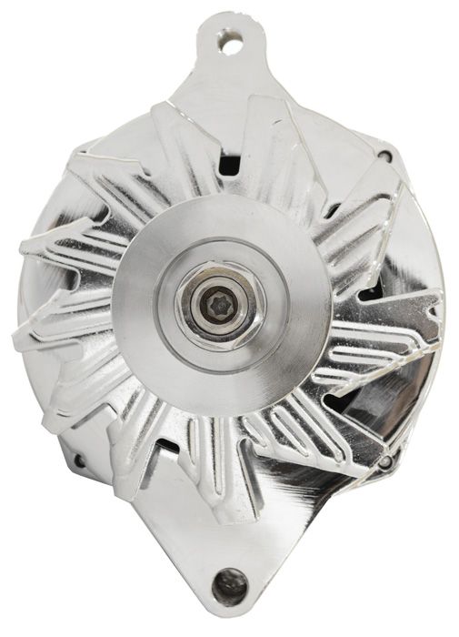 ALTERNATOR CHROME 12V 105A CHROME SUITS EARLY FORD SHOW CARS 1 WIRE HOOK UP AEOADE246