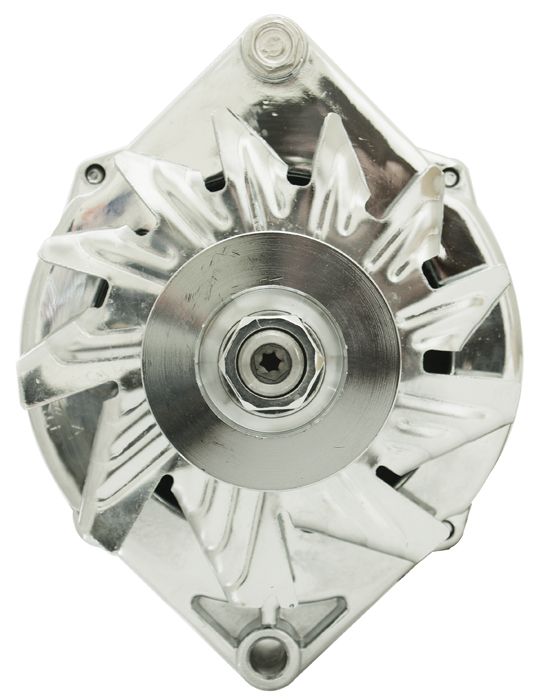 ALTERNATOR CHROME 12V 100A SUITS CHEV & HOLDEN SHOW CARS 1 WIRE HOOK UP AEOADE245