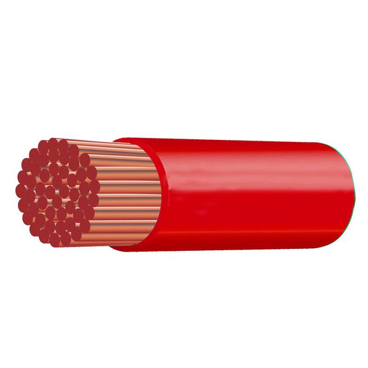 RED 2 B&S SINGLE CORE PER METRE 230 AMP RATING 90 DEG 399 STRANDS @ 0.32MM