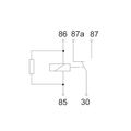 MINI RELAY 12V CHANGE OVER 30AMP N/O 40AMP N/C 5 PIN RESISTOR PROTECTED AEOR0004