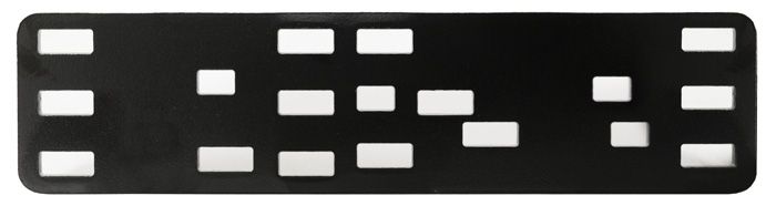 Metal Bracket Suits Anderson Plug And Trailer Sockets Powder Coated 165X40X3mm AEOA2431