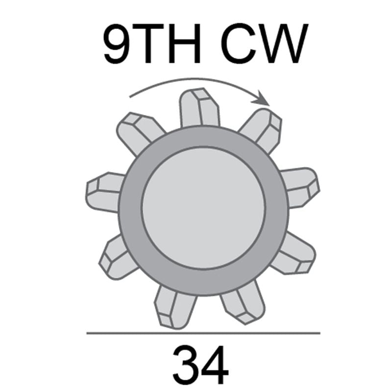 Starter Motor 12V 2.5KW 9TH CW SUITS KUBOTA TRACTOR ENG M6030, M7030, M8030 AEOSD429